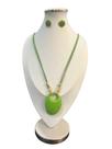 Maxi Colar Elegante Feminino Pedra Resina Cordão Kit Brinco Maxi Colar Elegante Feminino Pedra Resina Cordão Kit Brinco