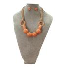 Maxi Colar Feminino com Pedras em Resina e Fio Camurça Casual Maxi Colar Feminino com Pedras em Resina e Fio Camurça Casual