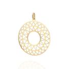 Maxi pingente banhado a ouro 18k rommanel