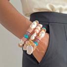 Maxi Pulseira Colorida com Pérolas e Acessórios Boho
