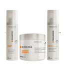Maxiline Kit Cachos Mstart Shampoo 300ml, Máscara 500g e Finalizador 300ml