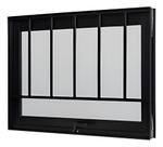 Maxim-ar 60x60cm Alumínio Preto Janela Vitro De Banheiro Preto