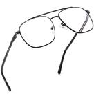 MAYSUNGLASS Óculos de Leitura Aviador Preto com Filtro de Luz Azul