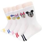 Mayyatt 5 pares de meias femininas com personagens de desenho animado, tamanho único