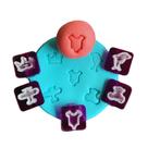 MB2 Kit com 5 marcadores de brigadeiro acrílico alfabeto confeitaria biscuit