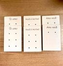 MD3 Kit 6 cartelas mdf para brincos namorados artesanato resina