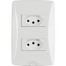 Mec-tronic petra - conjunto 4x2 - 2 tomadas 10a Mec-tronic petra - conjunto 4x2 - 2 tomadas 10a