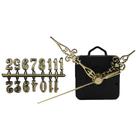 Mecanismo De Relógio Com Ponteiros E Números Arábicos Dourado G - 5 Kits Mecanismo De Relógio Com Ponteiros E Números Arábicos Dourado G - 5 Kits