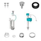 Mecanismo Para Caixa Acoplada Hydra Kit Universal Duplo 1100Sl6001