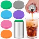 MECHEER 6 tampas de silicone para latas de refrigerante, sem BPA