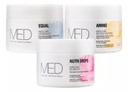 Med For You Cronograma Capilar Kit Máscaras Hidratação, Nutrição e Reconstrução