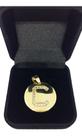 Medalha Banhada a Ouro Letra C Joias Nobre Com Zircônia