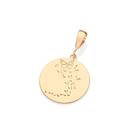 Medalha borboletas personalizável banhada 542851 Rommanel