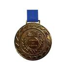 Medalha com fita bronze 60mm