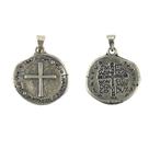 Medalha das Duas Cruzes Prata 22mm