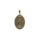 Medalha de Nossa Senhora das Lágrimas e Jesus Manietado Ouro Velho