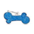 Medalha de "Osso Grande Glitter Azul" ( Gravação Inclusa )