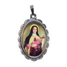 Medalha de Santa Teresinha com resina 4 cm AR5649