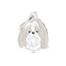 Medalha de Shih Tzu Cinza ( Gravação Inclusa )