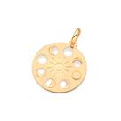 Medalha fases da lua folheada a ouro 542622 Rommanel