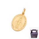Medalha N. S. Das Graças Banhada Ouro 18k Rommanel 542690 Medalha N. S. Das Graças Banhada Ouro 18k Rommanel 542690