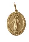 Medalha pingente nossa senhora das graças ouro 18k amarelo.Rosangela lima joias
