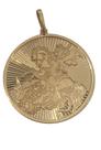 Medalha pingente são jorge ouro 18k amarelo. Rosangela lima joias