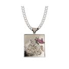 Medalha são jorge banhado a rhodium com micro Medalha são jorge banhado a rhodium com micro