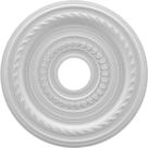 Medalhão de teto Ekena Millwork Cole em PVC termoformado 16cm
