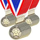 Medalhas de prêmio Remuuly Super Star de 5 cm com fita de pescoço x100