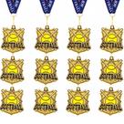 Medalhas de softball Ecation, 12 peças de ouro, 5 cm, Team Awards