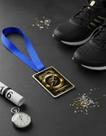 Medalhas Para Corrida Premiação Com Fita Azul Kit 10 Peças