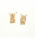 Medalhas Para Escapulário Tradicional 8x12 Df Ouro 18k 750
