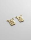 Medalhas Para Escapulário Tradicional 9x6 Df Ouro 18k 750 Dourado