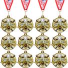 Medallas de Softbol Ecación 5 cm 24 piezas Medallas de Metal Dorado