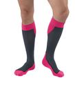 Medias de Compresión JOBST Sport hasta la Rodilla 15-20 mmHg Rosa/Gris