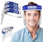 Medical Nation Face Shield, pacote com 100 unidades, antiembaçante, reutilizável