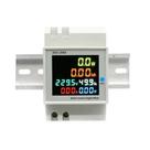 Medidor 6x1 encaixe din display digital colorido model d52-2066 50-300vac 100a