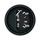 Medidor de acabamento Faria Euro Black 2 para motor de popa Johnson/Evinrude/Suzuki