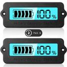 Medidor de bateria Weewooday Blue Back-Light DC 8-63V Digital