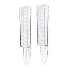 Medidor de chuva DARALIS Plastic Home Clear Rain Water, pacote com 2