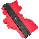 Medidor de contorno Lambor Studios, perfil de plástico largo de 25 cm, vermelho