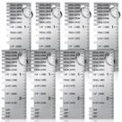 Medidor de espessura de chapa metálica Weewooday Stainless Steel x8