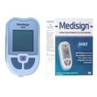 Medidor de Glicose GH83 Medisign Monitor de Glicemia Preciso Compacto Leitura Rápida e Confiável