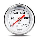 Medidor de pressão de combustível SENCTRL 0-100 Psi com mostrador de 1,5 cm em aço inoxidável Medidor de pressão de combustível SENCTRL 0-100 Psi com mostrador de 1,5 cm em aço inoxidável