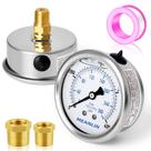 Medidor de pressão MEANLIN MEASURE em aço inoxidável 0-4000Psi