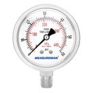 Medidor de pressão MEASUREMAN preenchido com glicerina hidráulica 0-60psi