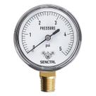Medidor de pressão SENCTRL 0-5 Psi de baixa pressão com mostrador de 2,5” Medidor de pressão SENCTRL 0-5 Psi de baixa pressão com mostrador de 2,5”