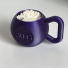 Medidor de suplemento whey academia