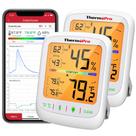Medidor de umidade ThermoPro Bluetooth Wireless com alcance de 80 m, pacote com 2 unidades Medidor de umidade ThermoPro Bluetooth Wireless com alcance de 80 m, pacote com 2 unidades